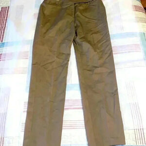 Classic straight pants Khaki color petite size